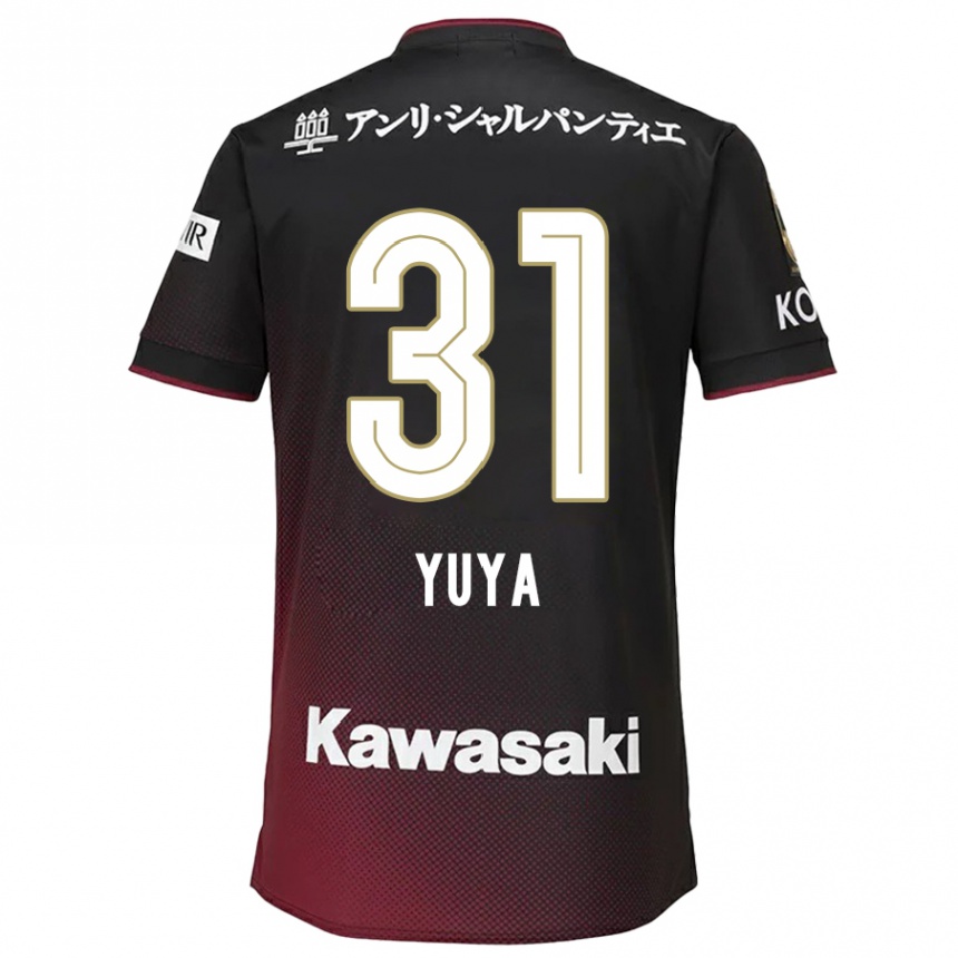 Enfant Football Maillot Yuya Nakasaka #31 Noir Rouge Tenues Domicile 2024/25