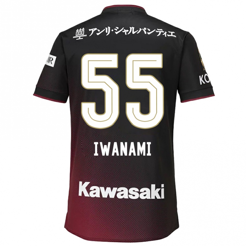 Enfant Football Maillot Takuya Iwanami #55 Noir Rouge Tenues Domicile 2024/25