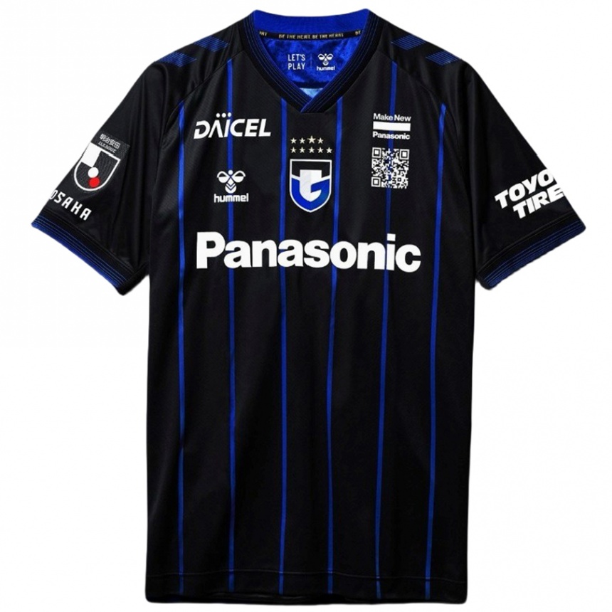 Enfant Football Maillot Keisuke Kurokawa #4 Noir Bleu Tenues Domicile 2024/25