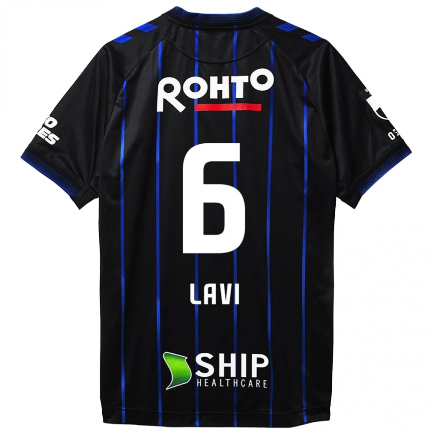 Enfant Football Maillot Neta Lavi #6 Noir Bleu Tenues Domicile 2024/25