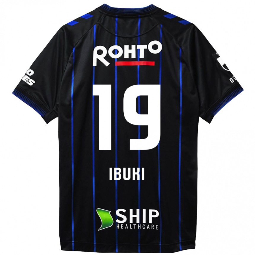 Enfant Football Maillot Ibuki Konno #19 Noir Bleu Tenues Domicile 2024/25