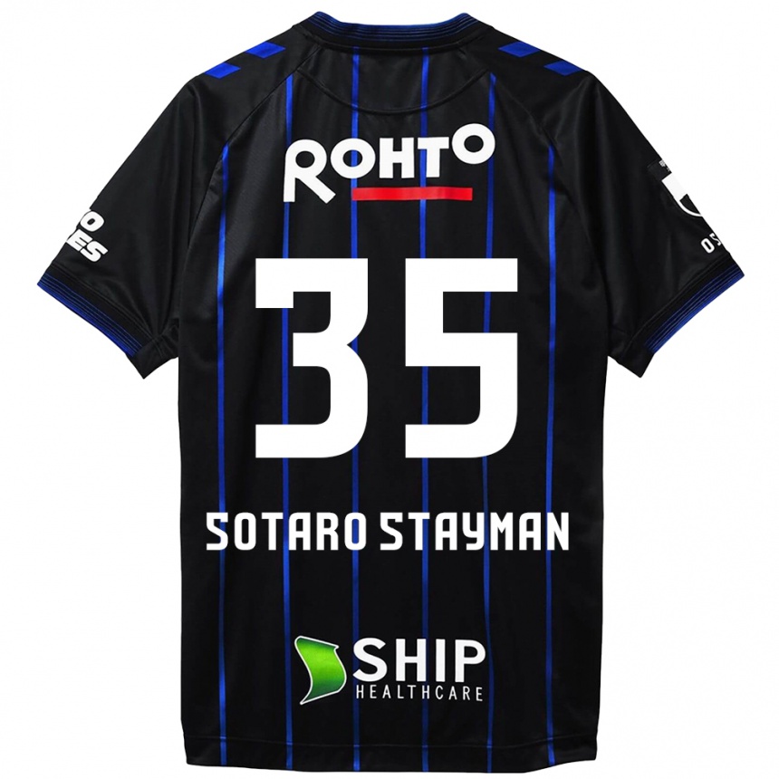 Enfant Football Maillot Joshua Sotaro Stayman #35 Noir Bleu Tenues Domicile 2024/25