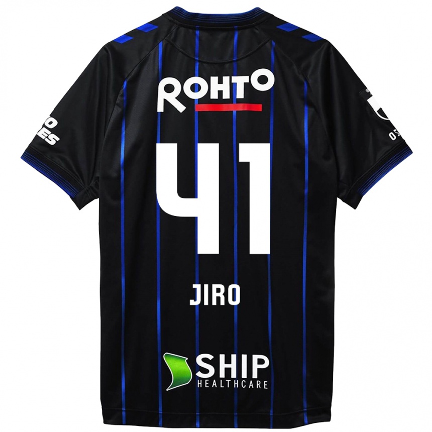 Enfant Football Maillot Jiro Nakamura #41 Noir Bleu Tenues Domicile 2024/25