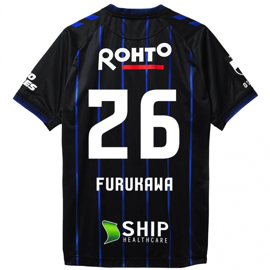 Enfant Football Maillot Kanta Furukawa #26 Noir Bleu Tenues Domicile 2024/25