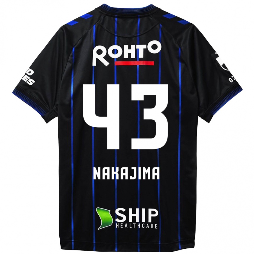 Enfant Football Maillot Yugo Nakajima #43 Noir Bleu Tenues Domicile 2024/25