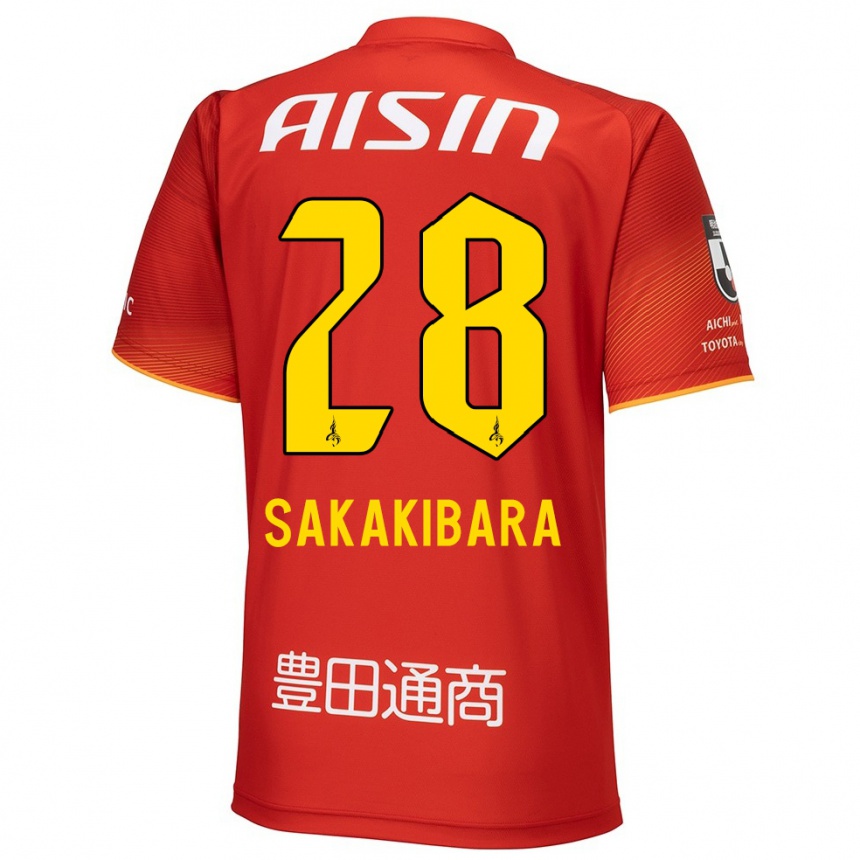 Enfant Football Maillot Kyota Sakakibara #28 Rouge Blanc Jaune Tenues Domicile 2024/25