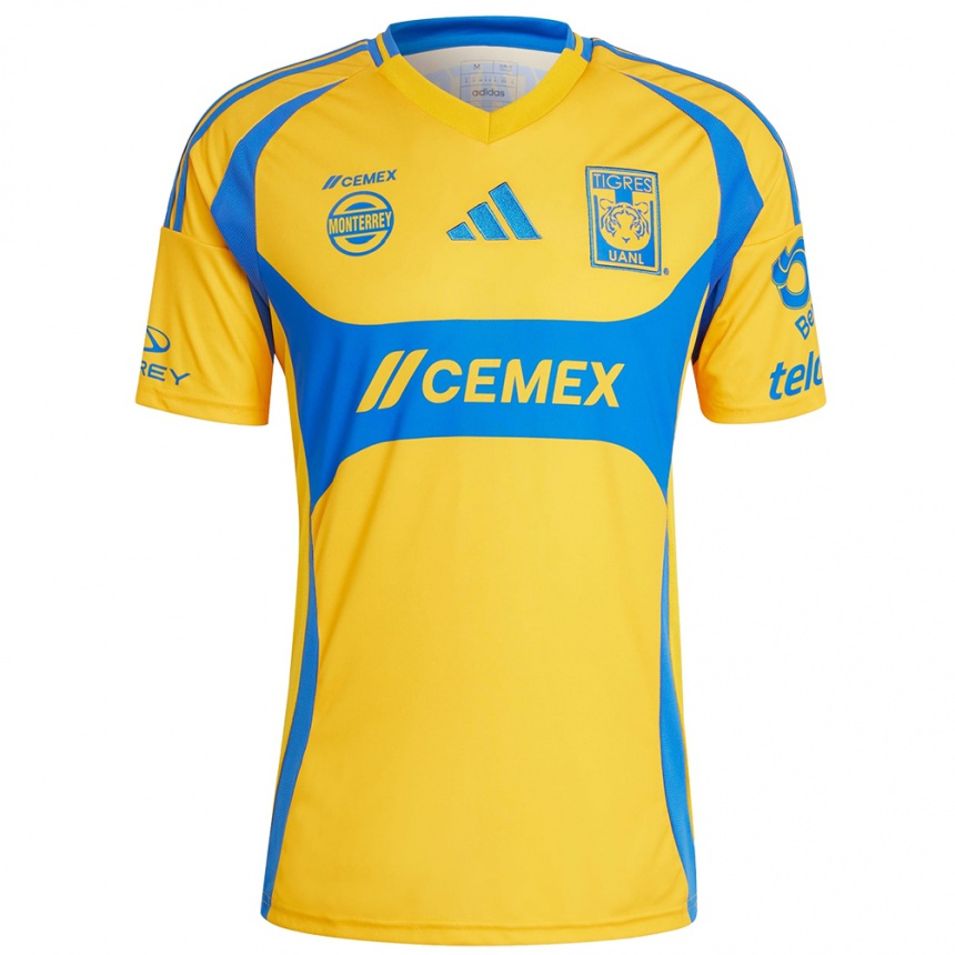 Enfant Football Maillot Fernando Gorriarán #8 Or Jaune Tenues Domicile 2024/25