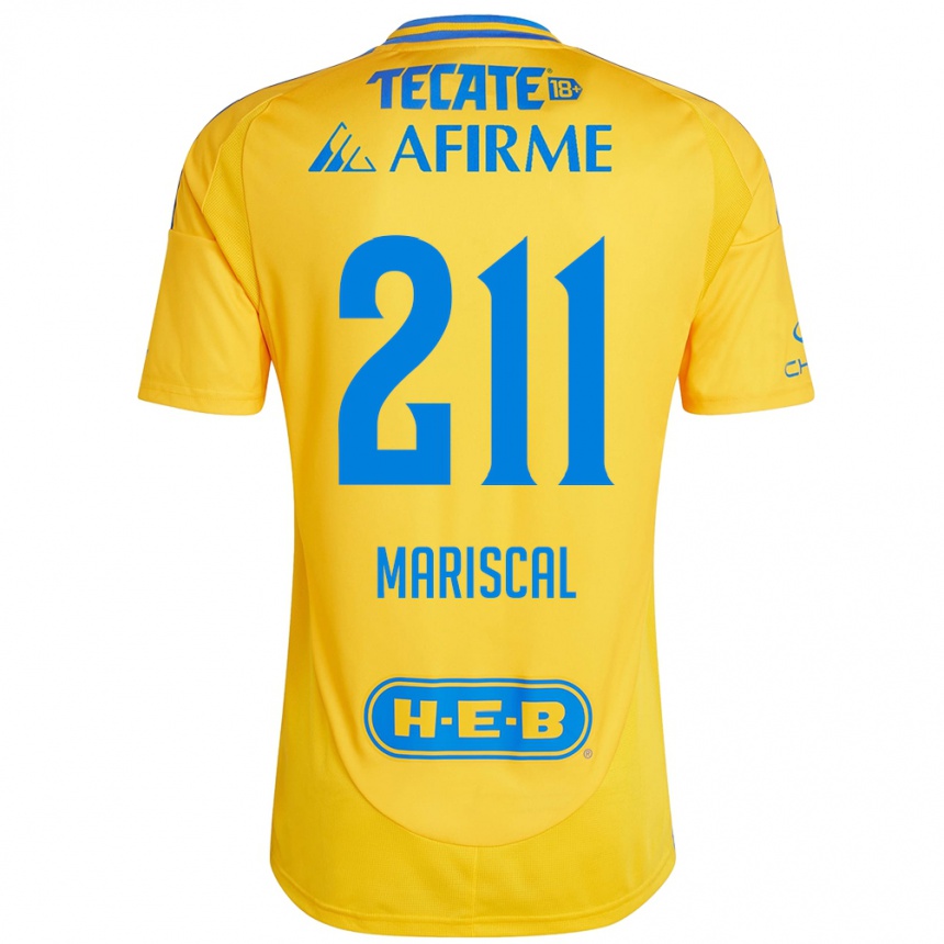 Enfant Football Maillot Kevin Mariscal #211 Or Jaune Tenues Domicile 2024/25