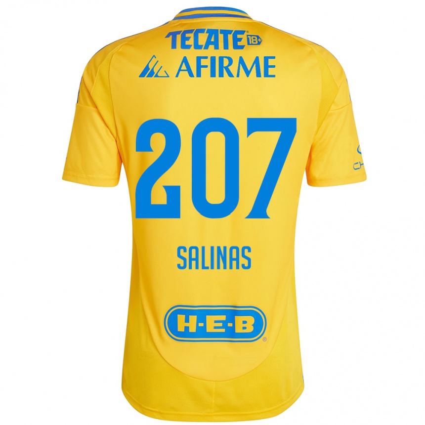 Enfant Football Maillot Marcelo Salinas #207 Or Jaune Tenues Domicile 2024/25