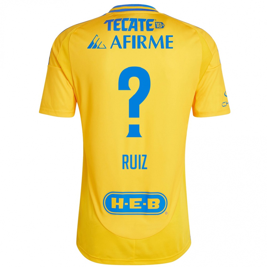 Enfant Football Maillot Luis Ruiz #0 Or Jaune Tenues Domicile 2024/25