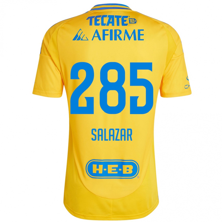 Enfant Football Maillot Bryan Salazar #285 Or Jaune Tenues Domicile 2024/25