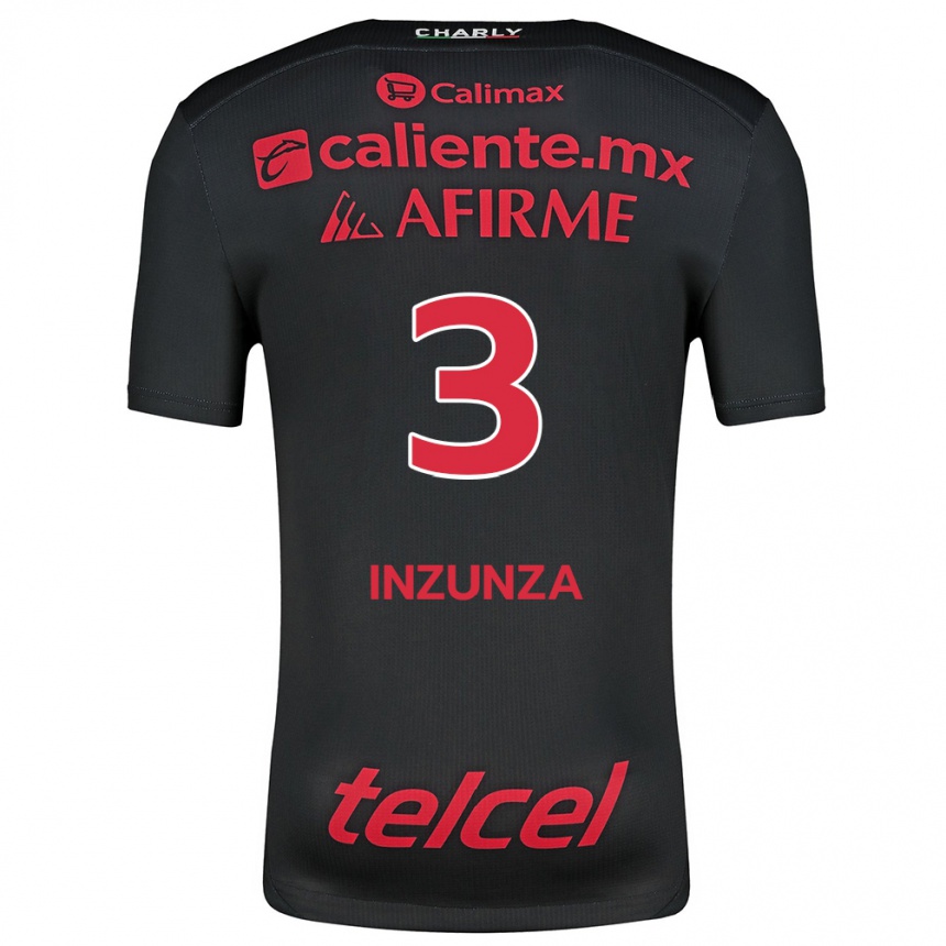 Enfant Football Maillot Rafael Fernández #3 Noir Rouge Tenues Domicile 2024/25