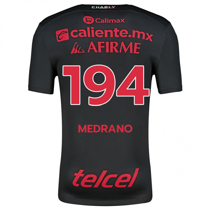 Enfant Football Maillot Luis Medrano #194 Noir Rouge Tenues Domicile 2024/25