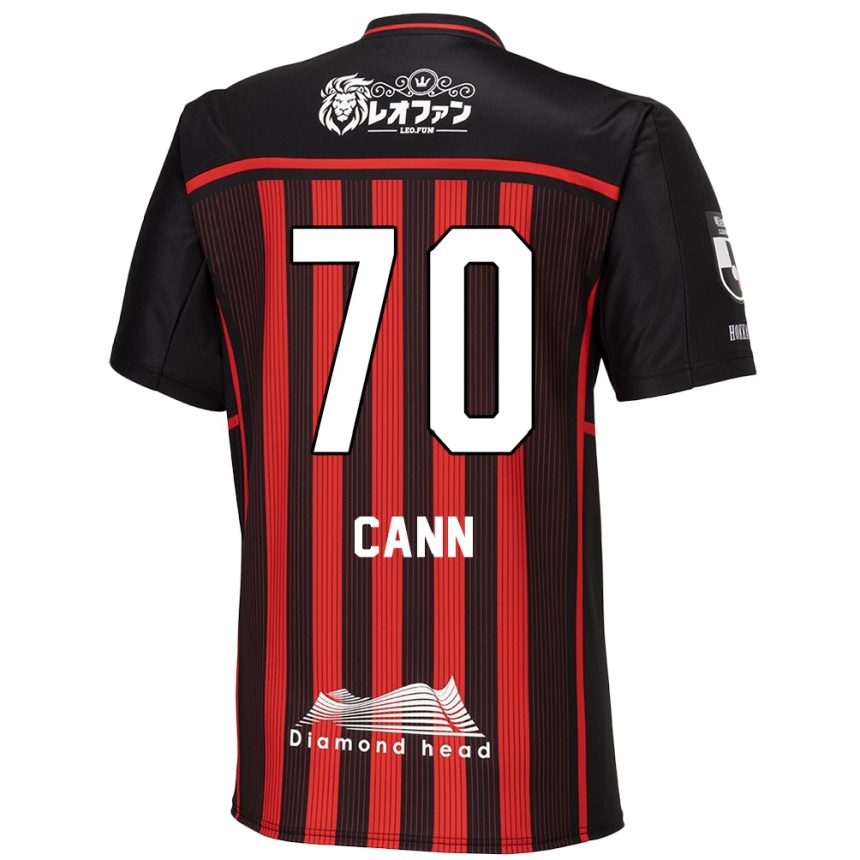 Enfant Football Maillot Francis Cann #70 Rouge Noir Tenues Domicile 2024/25