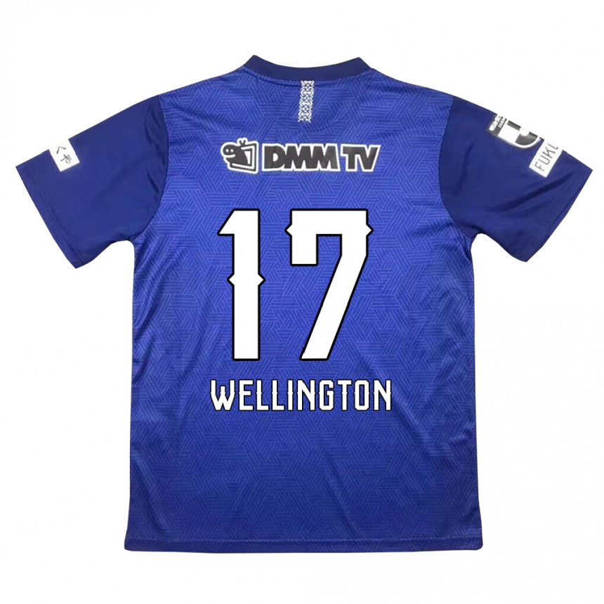 Enfant Football Maillot Wellington #17 Bleu Foncé Tenues Domicile 2024/25