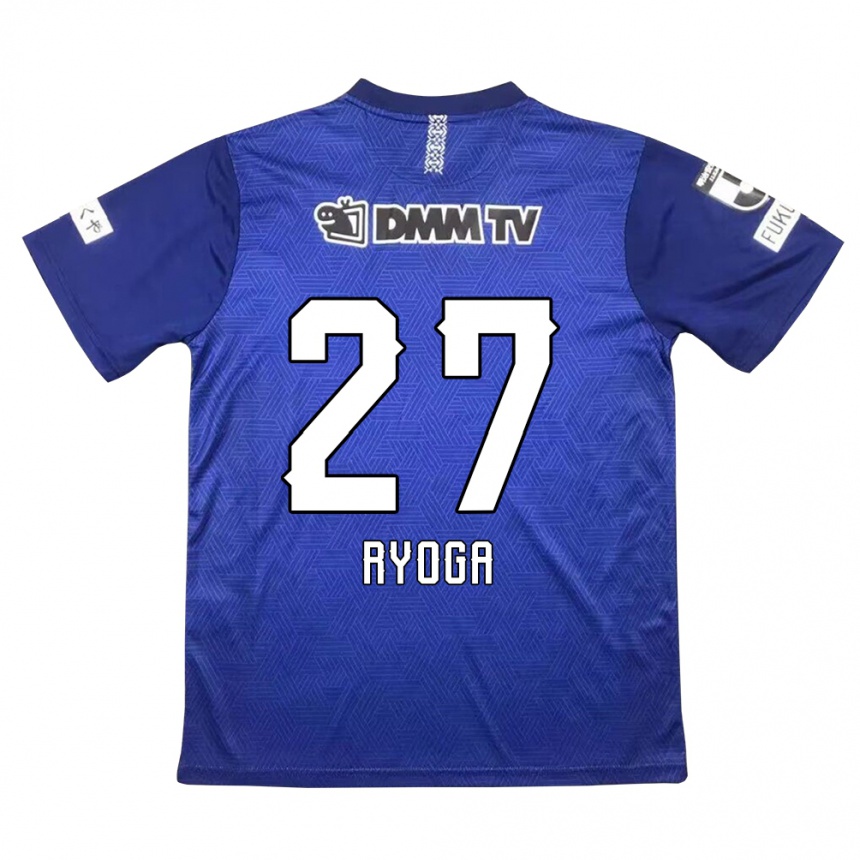 Enfant Football Maillot Ryoga Sato #27 Bleu Foncé Tenues Domicile 2024/25