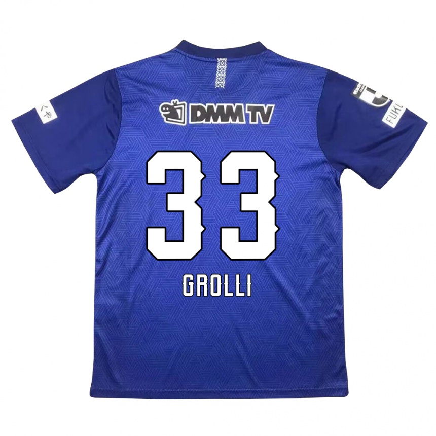 Enfant Football Maillot Douglas Grolli #33 Bleu Foncé Tenues Domicile 2024/25