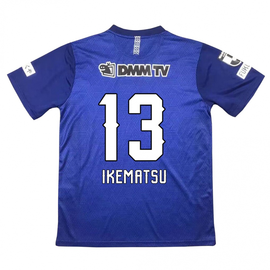 Enfant Football Maillot Shumpei Ikematsu #13 Bleu Foncé Tenues Domicile 2024/25