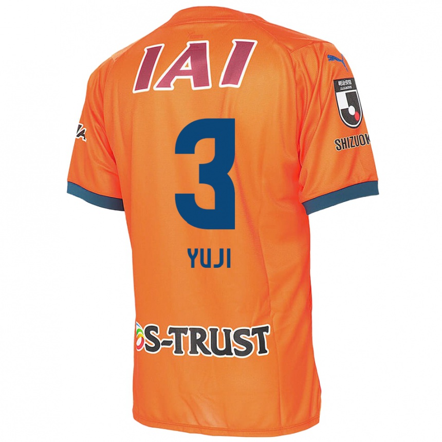 Enfant Football Maillot Yuji Takahashi #3 Bleu Orange Tenues Domicile 2024/25