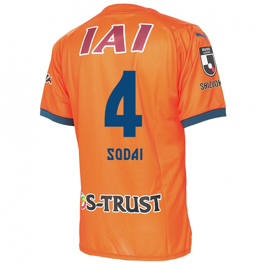 Enfant Football Maillot Sodai Hasukawa #4 Bleu Orange Tenues Domicile 2024/25