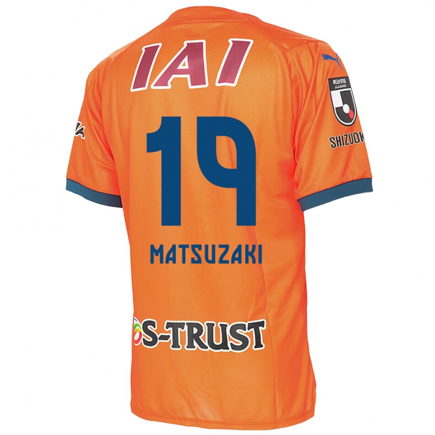 Enfant Football Maillot Kai Matsuzaki #19 Bleu Orange Tenues Domicile 2024/25