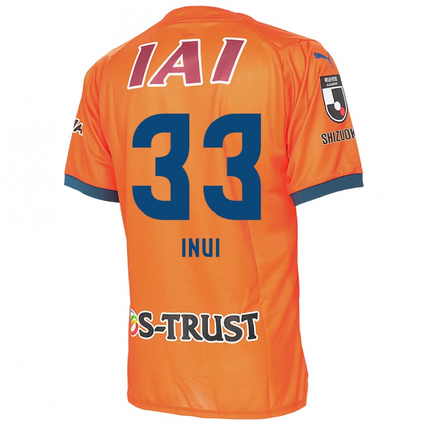 Enfant Football Maillot Takashi Inui #33 Bleu Orange Tenues Domicile 2024/25