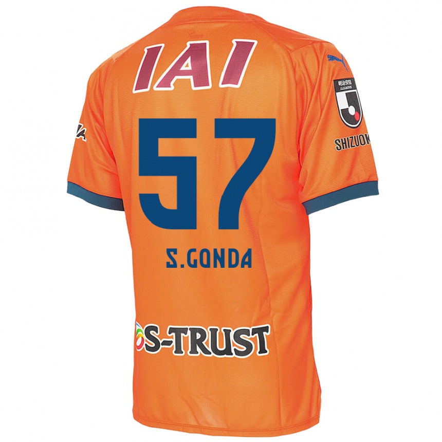 Enfant Football Maillot Shuichi Gonda #57 Bleu Orange Tenues Domicile 2024/25