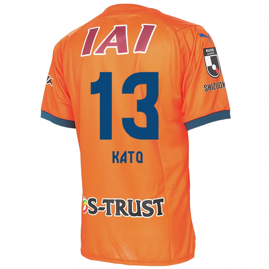 Enfant Football Maillot Daiya Kato #13 Bleu Orange Tenues Domicile 2024/25