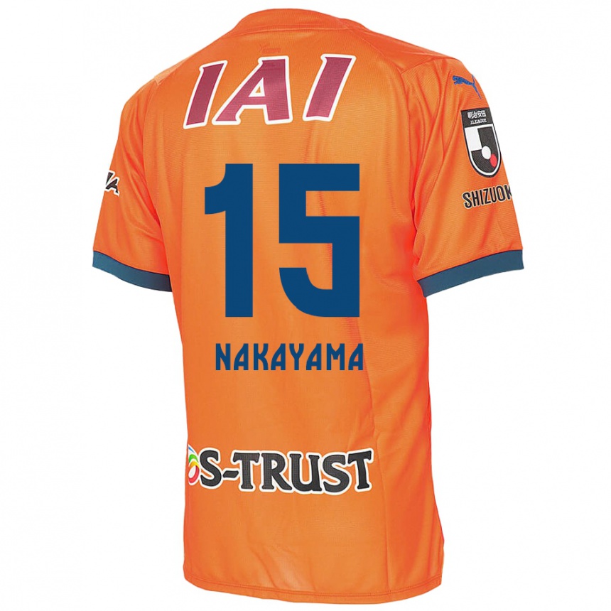 Enfant Football Maillot Atsuki Nakayama #15 Bleu Orange Tenues Domicile 2024/25