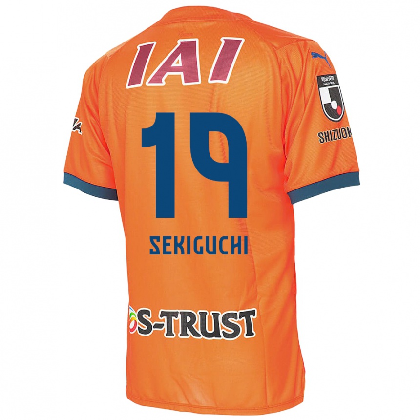 Enfant Football Maillot Kota Sekiguchi #19 Bleu Orange Tenues Domicile 2024/25