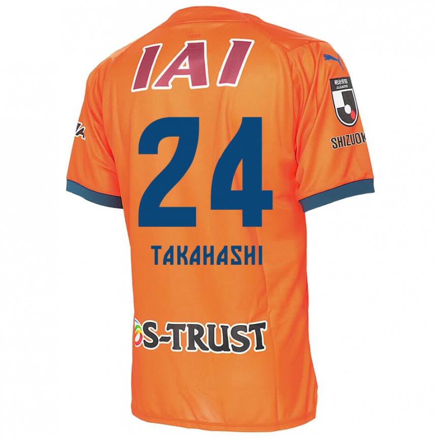 Enfant Football Maillot Yuzuki Takahashi #24 Bleu Orange Tenues Domicile 2024/25