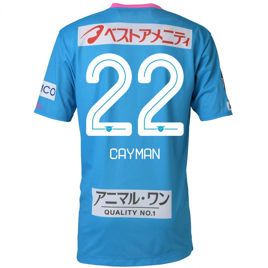 Enfant Football Maillot Cayman Togashi #22 Bleu Rose Tenues Domicile 2024/25