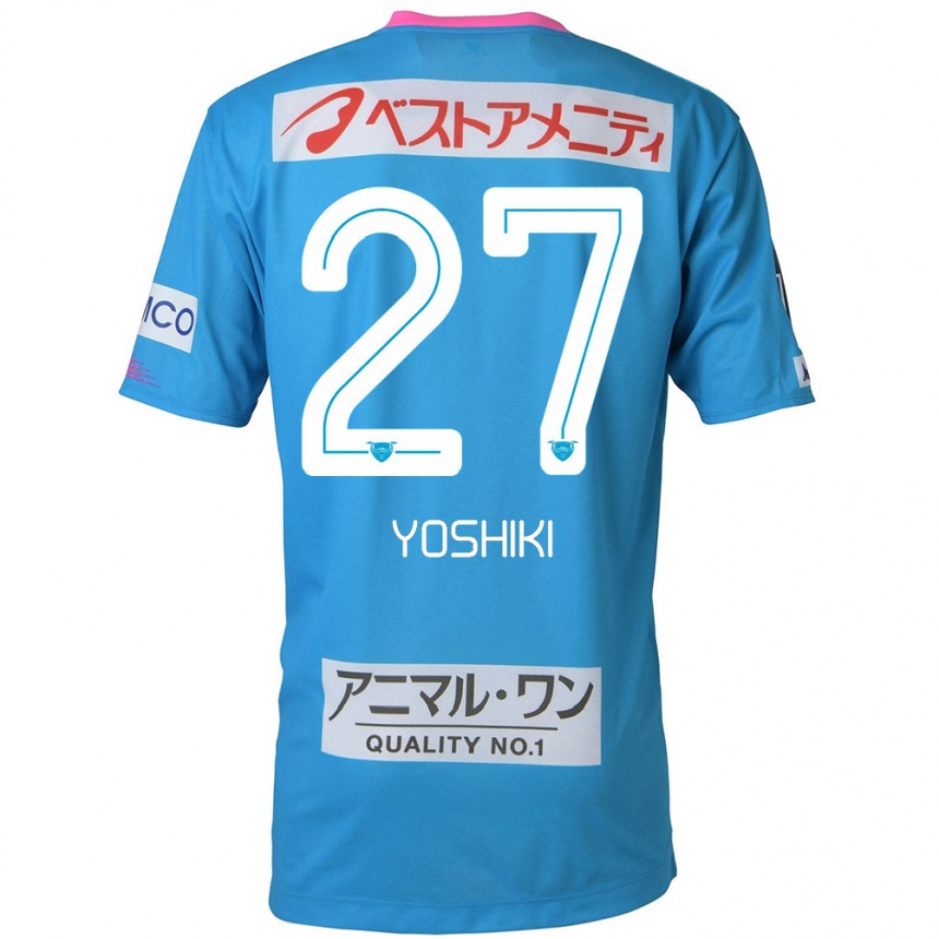 Enfant Football Maillot Yoshiki Narahara #27 Bleu Rose Tenues Domicile 2024/25