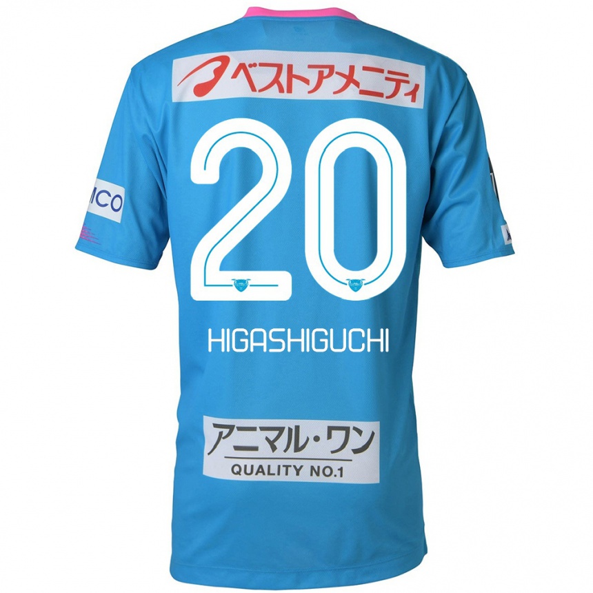 Enfant Football Maillot Aitaro Higashiguchi #20 Bleu Rose Tenues Domicile 2024/25