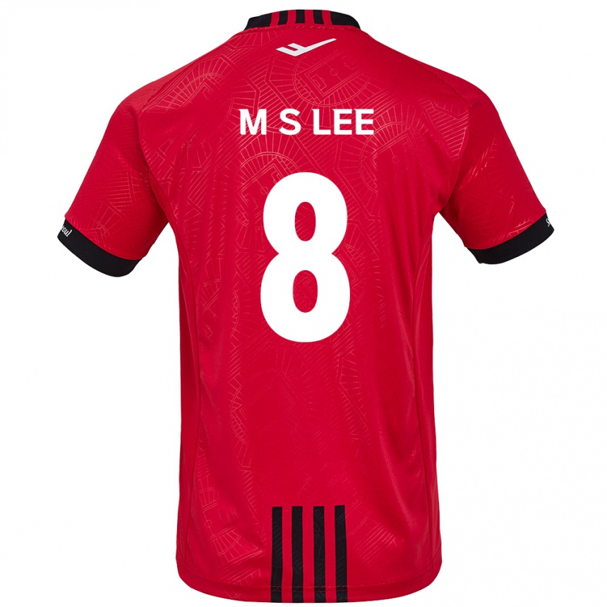 Enfant Football Maillot Seung-Mo Lee #8 Rouge Noir Tenues Domicile 2024/25