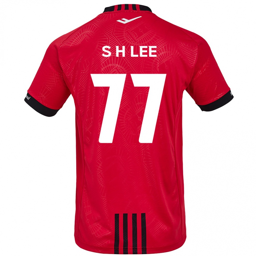 Enfant Football Maillot Hyeon-Seung Lee #77 Rouge Noir Tenues Domicile 2024/25