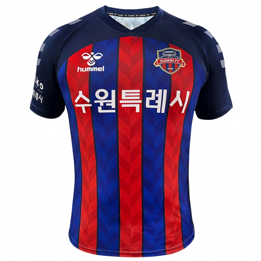 Enfant Football Maillot One-Hyung Kim #42 Bleu Rouge Tenues Domicile 2024/25