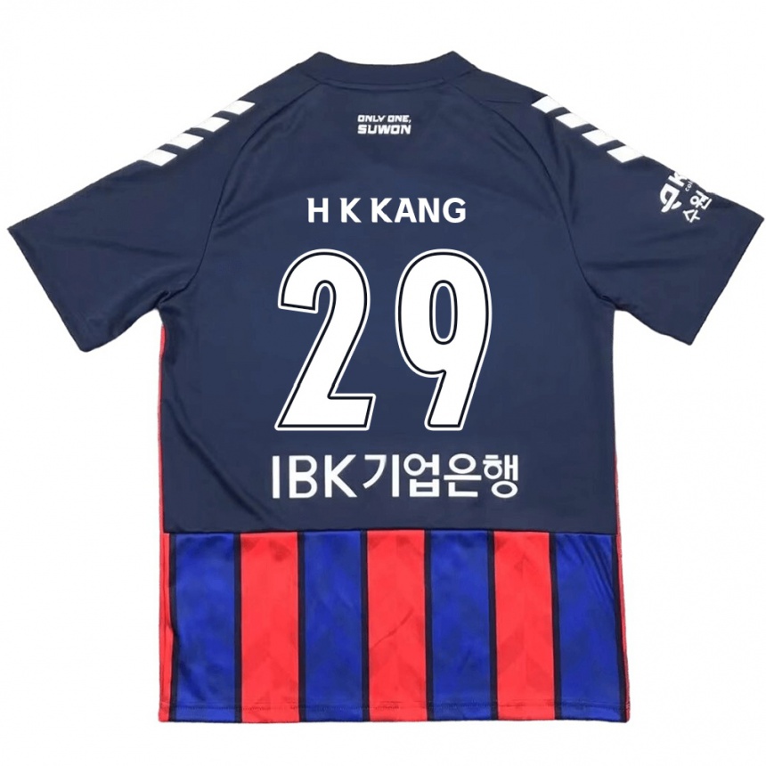 Enfant Football Maillot Kyo-Hun Kang #29 Bleu Rouge Tenues Domicile 2024/25