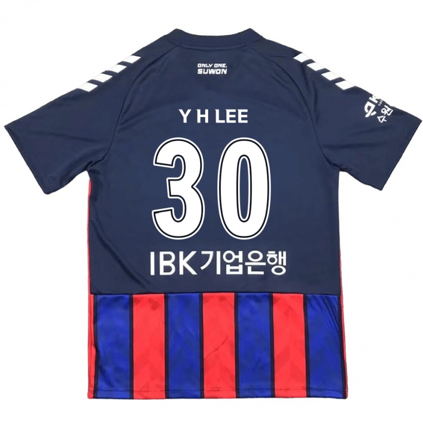 Enfant Football Maillot Hyeon-Yong Lee #30 Bleu Rouge Tenues Domicile 2024/25