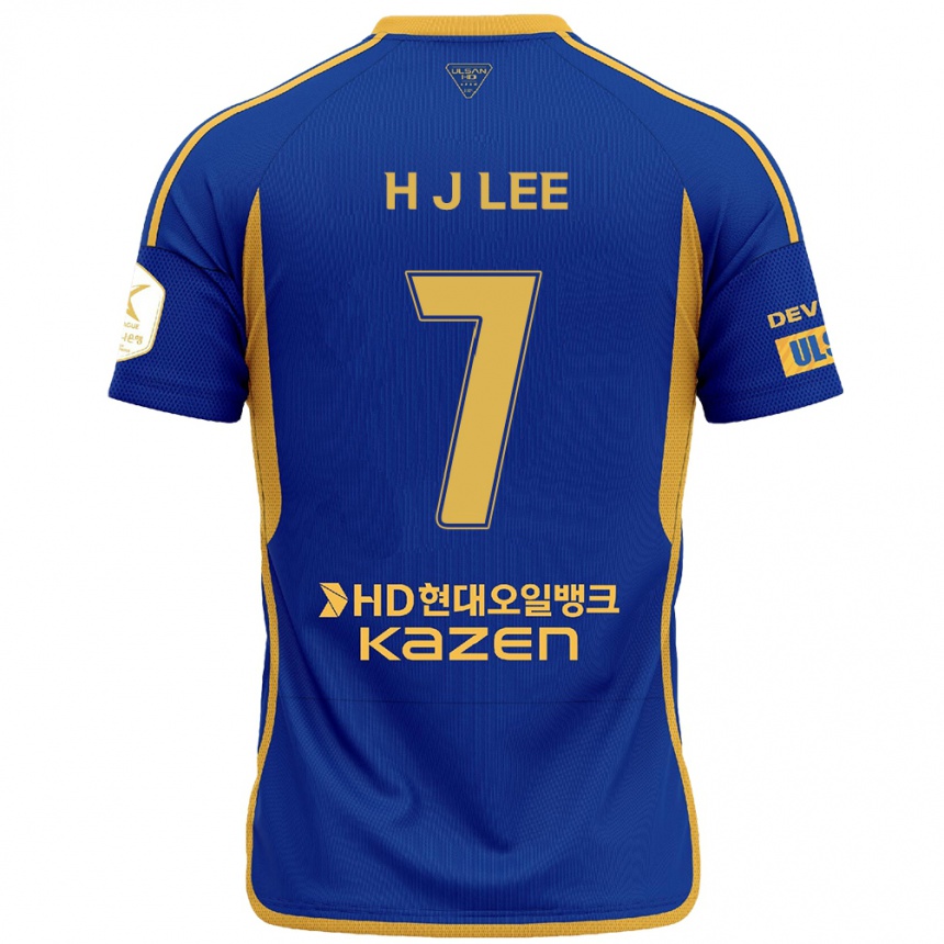 Enfant Football Maillot Jae-Hun Lee #7 Bleu Jaune Tenues Domicile 2024/25