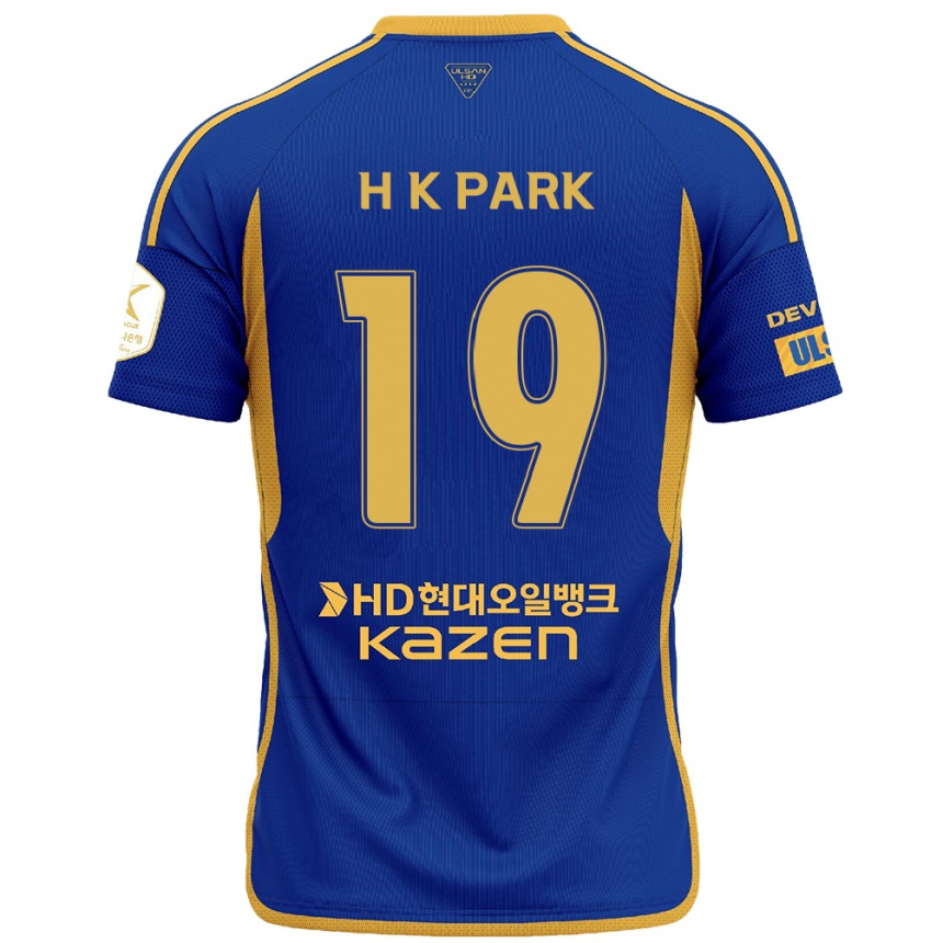 Enfant Football Maillot Kang-Hyun Park #19 Bleu Jaune Tenues Domicile 2024/25