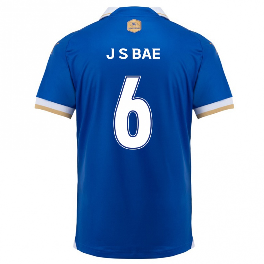 Enfant Football Maillot Seo-Joon Bae #6 Bleu Blanc Tenues Domicile 2024/25