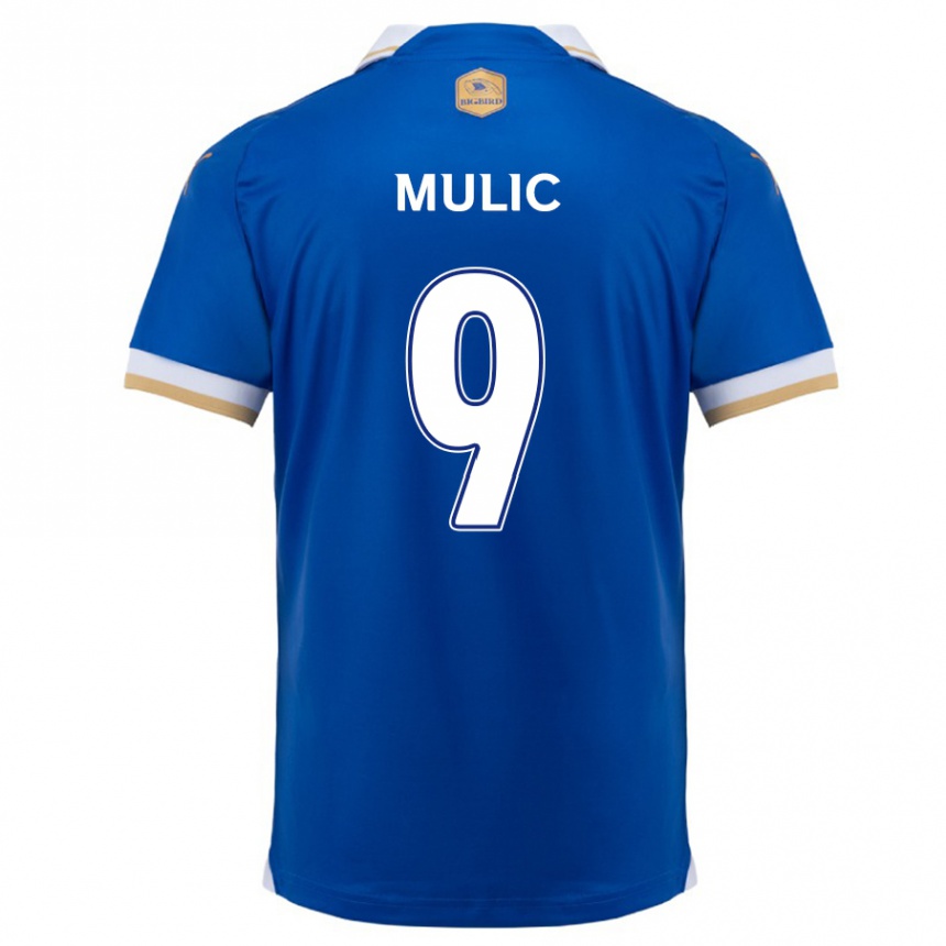 Enfant Football Maillot Fejsal Mulic #9 Bleu Blanc Tenues Domicile 2024/25