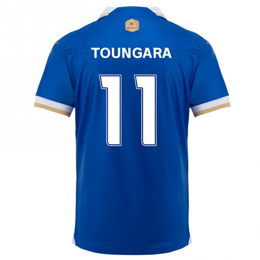 Enfant Football Maillot Aboubacar Toungara #11 Bleu Blanc Tenues Domicile 2024/25