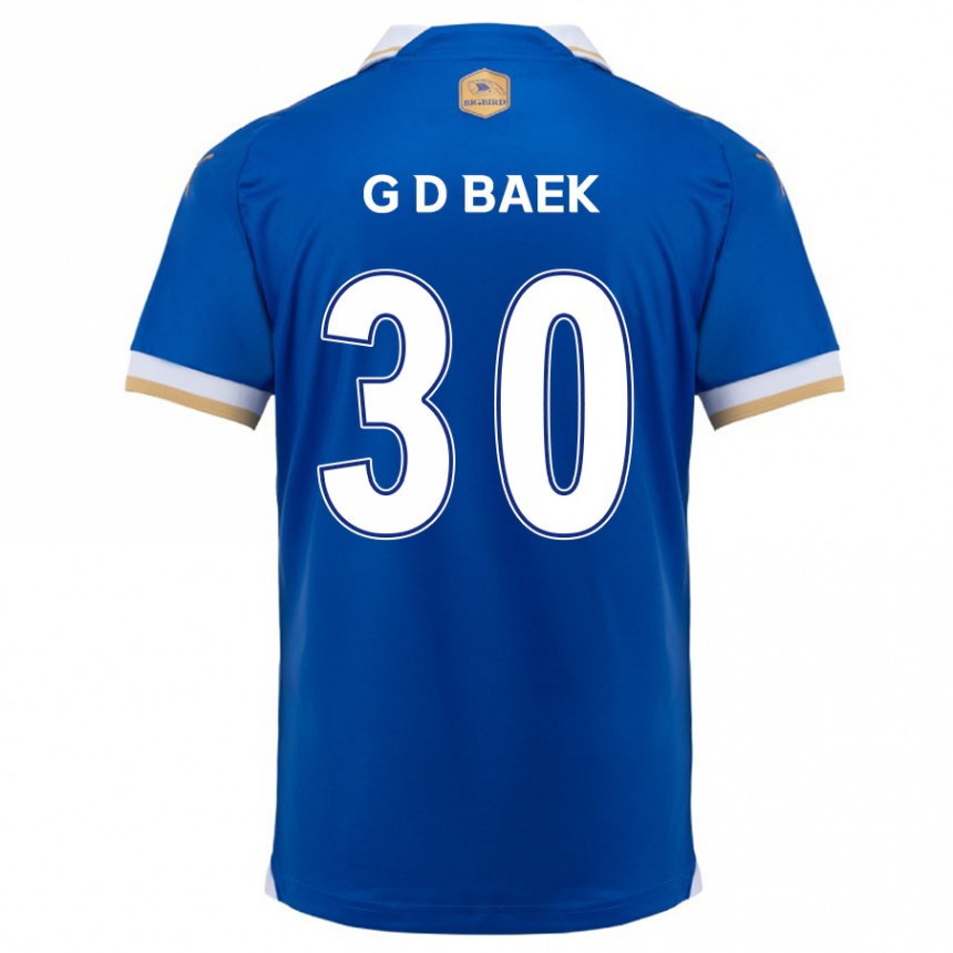 Enfant Football Maillot Dong-Gyu Baek #30 Bleu Blanc Tenues Domicile 2024/25