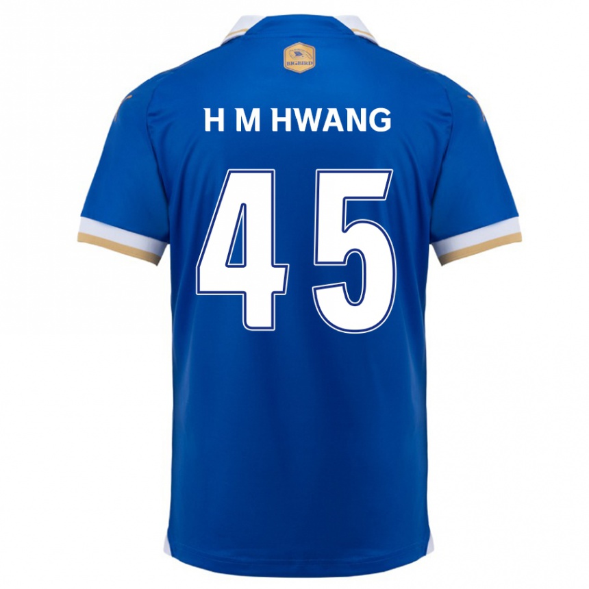 Enfant Football Maillot Myung-Hyun Hwang #45 Bleu Blanc Tenues Domicile 2024/25