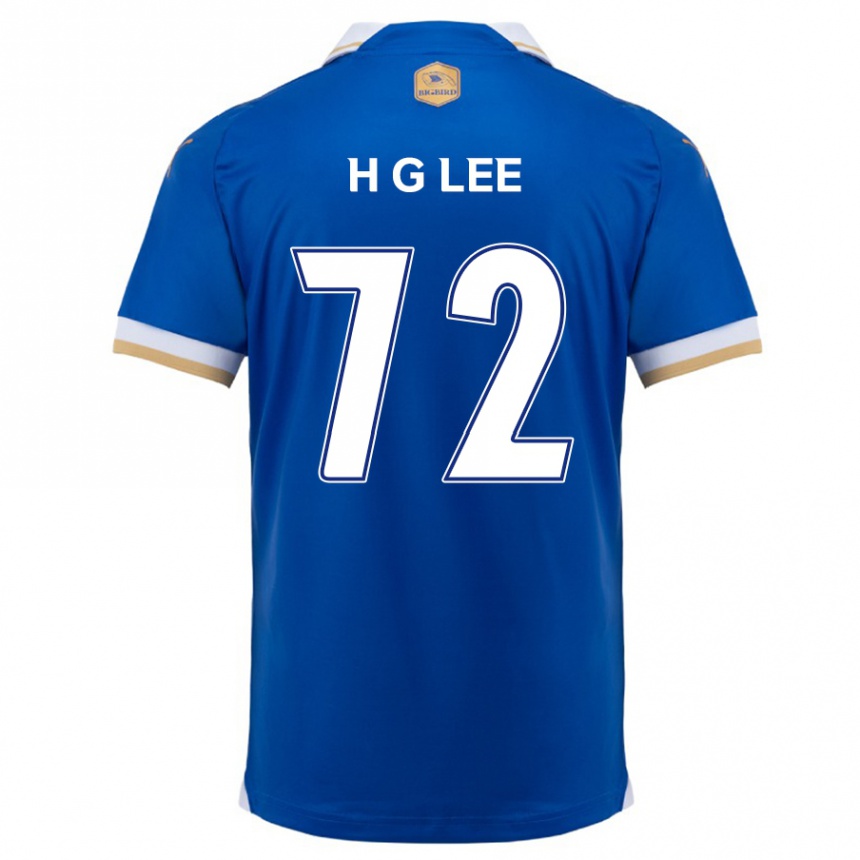 Enfant Football Maillot Geon-Hee Lee #72 Bleu Blanc Tenues Domicile 2024/25