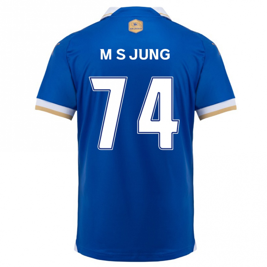 Enfant Football Maillot Sung-Min Jung #74 Bleu Blanc Tenues Domicile 2024/25