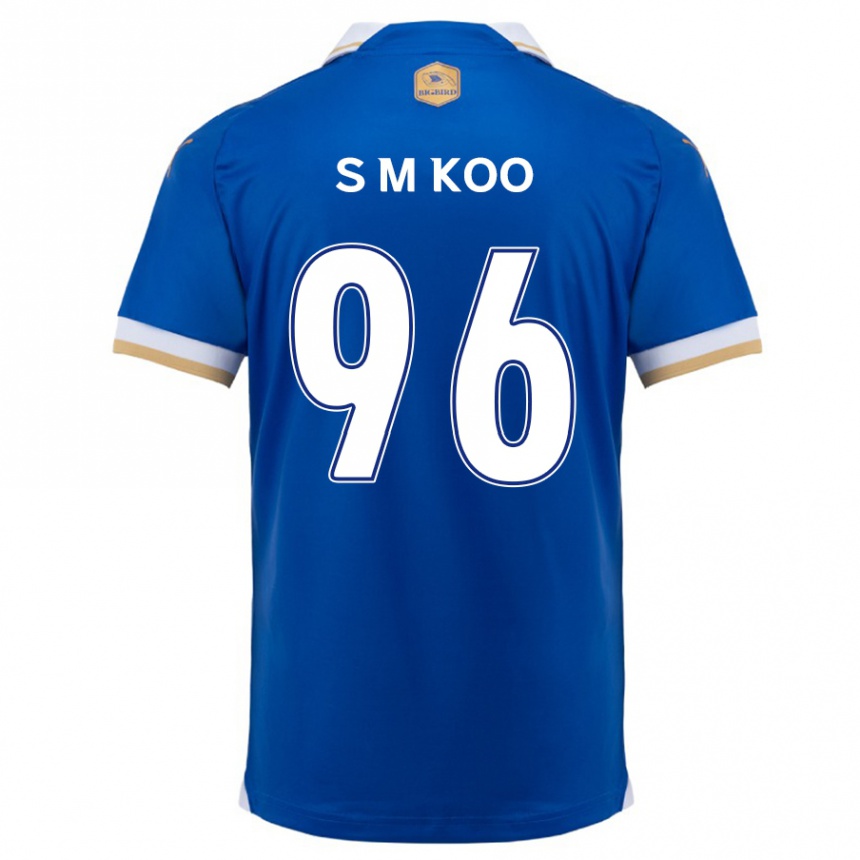 Enfant Football Maillot Min-Seo Koo #96 Bleu Blanc Tenues Domicile 2024/25