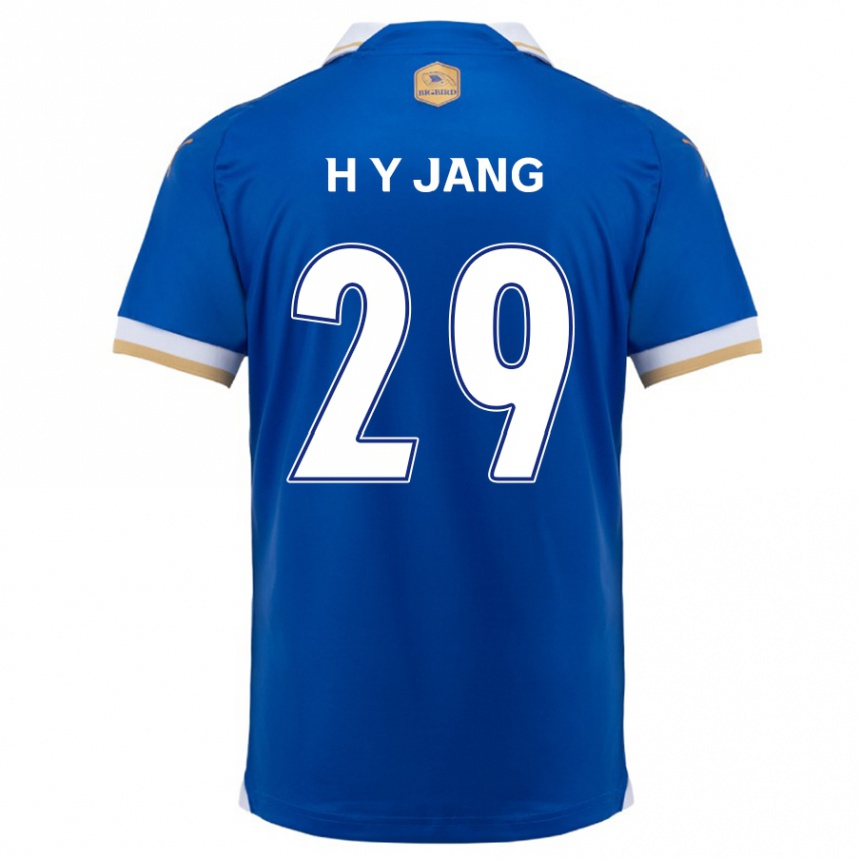 Enfant Football Maillot Yo-Han Jang #29 Bleu Blanc Tenues Domicile 2024/25